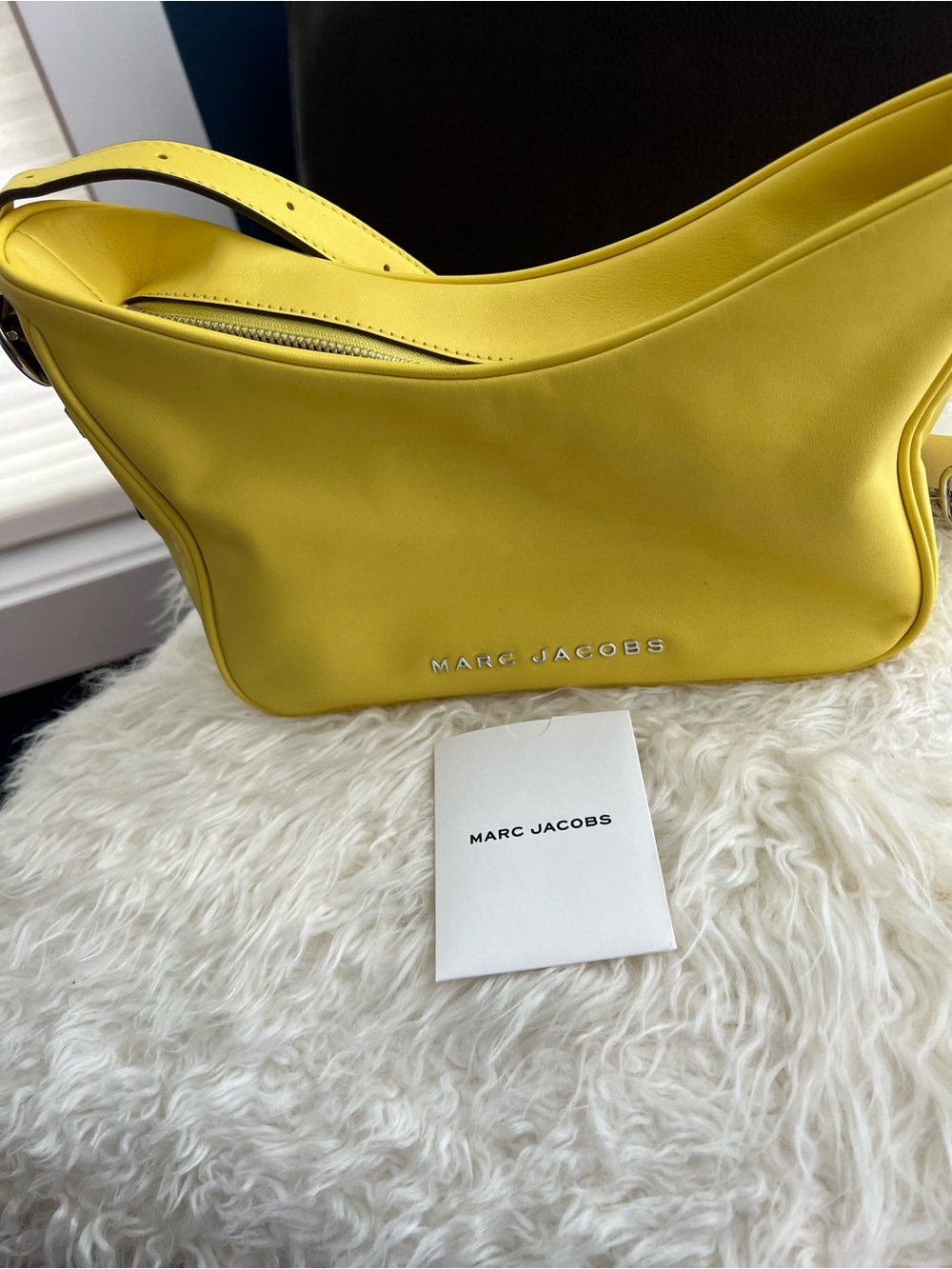 Marc Jacobs Lemon Yellow Leather Shoulder Bag